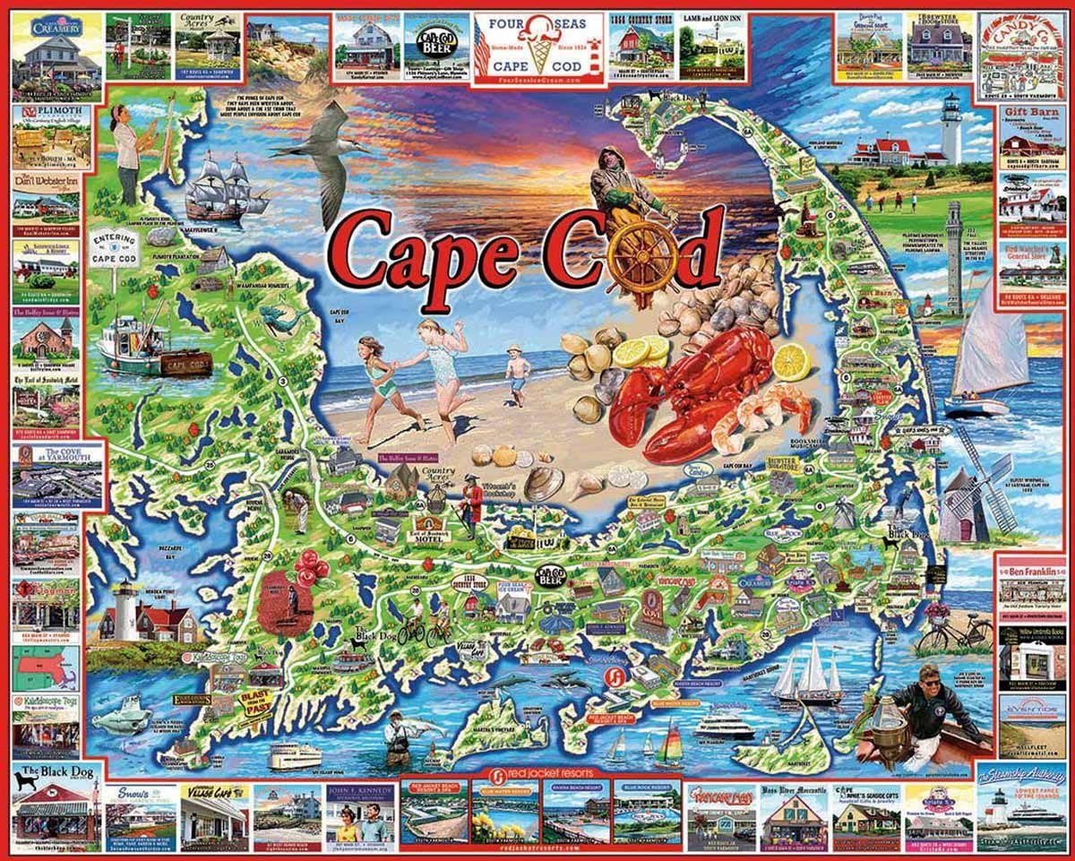 Cape Cod - 1000 Piece Jigsaw Puzzle, The Cape Cod puzzle features ...