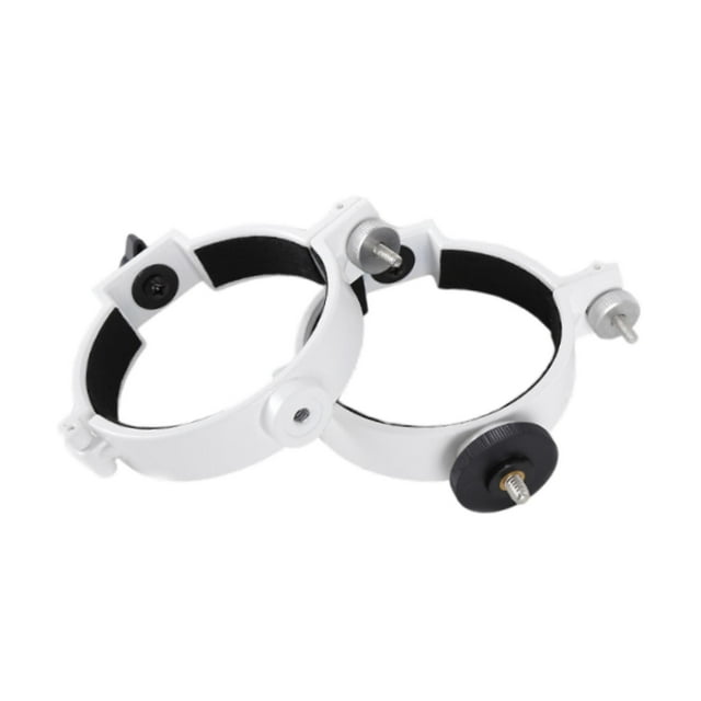 2x Anillos para tubo de telescopio Accesorios para telescopio Instalación sencilla Astronomía Compacto para lente principal Profesional 80 mm para