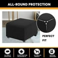 thumbnail image 4 of YSH Square Covers, Folding Storage Stool Protector Slipcovers with Elastic Bottom, Soft Jacquard Stool Covers, Dustproof and Machine Washable Furniture Protector, 4 of 7