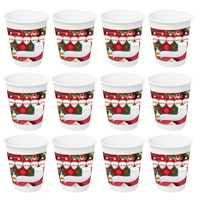 Christmas Cups Paper Cup Party Disposable Holiday Drinking Lovely Delicate Year New Dinnerware