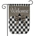 thumbnail image 2 of Briarwood Lane Black and White Pumpkin Burlap Fall Garden Flag, 2 of 4