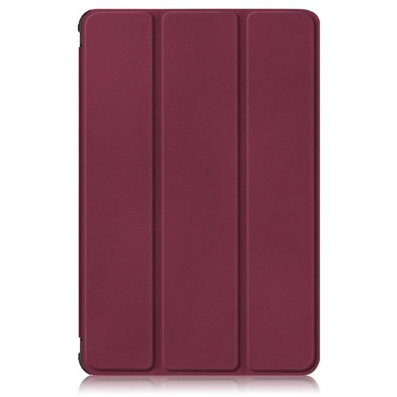 For Samsung Galaxy Tab A9 2023 Case 8.7 inch Magnetic Tri-Folding PU Leather Stand Cover for Galaxy Tab A9 SM-X110 X115 Tablet Wine red Tab A9 8.7inch 2023