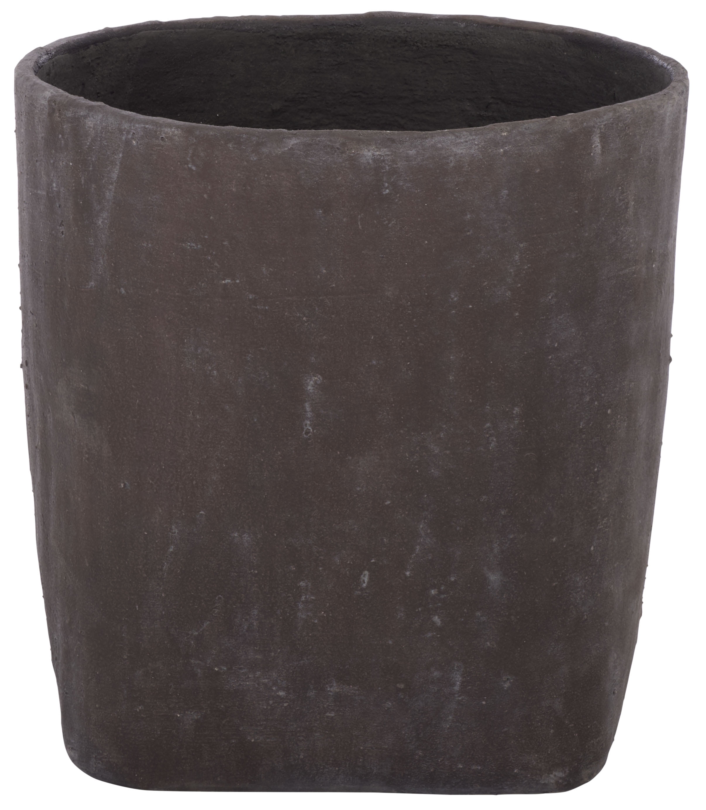 Safavieh 19.7" x 19.7" x 19.7" Square Brown Cement Bamboo Plant Pot