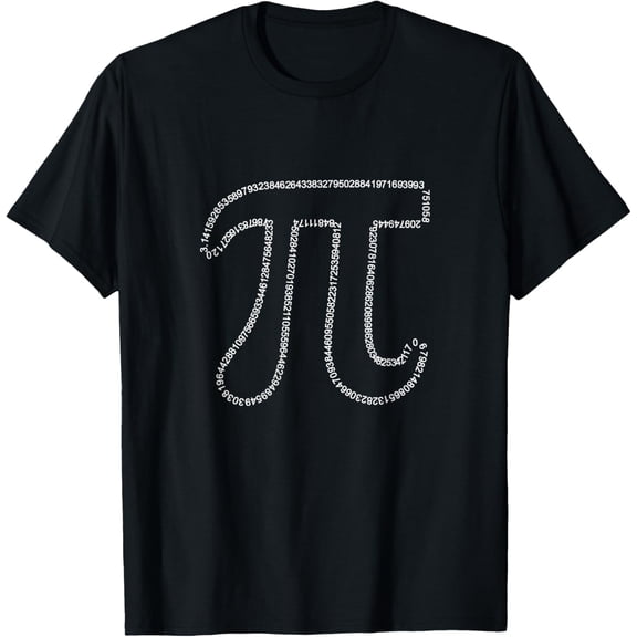 Pi Numbers T-Shirt men and women can wear, black, white, gifts