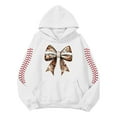 thumbnail image 5 of Women's Fashion Sequined Casual Football Cheer Rugby Tops Long sleeve Hoodie Pullover Rugby Women Hooded Sweatshirt, 5 of 5