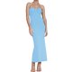 thumbnail image 1 of VISgogo Vestido Delgado para Mujer Color Sólido Cruzado Hombro Diseño Punto Versátil Elegante Vestido de Cóctel VISgogo moda, 1 of 9