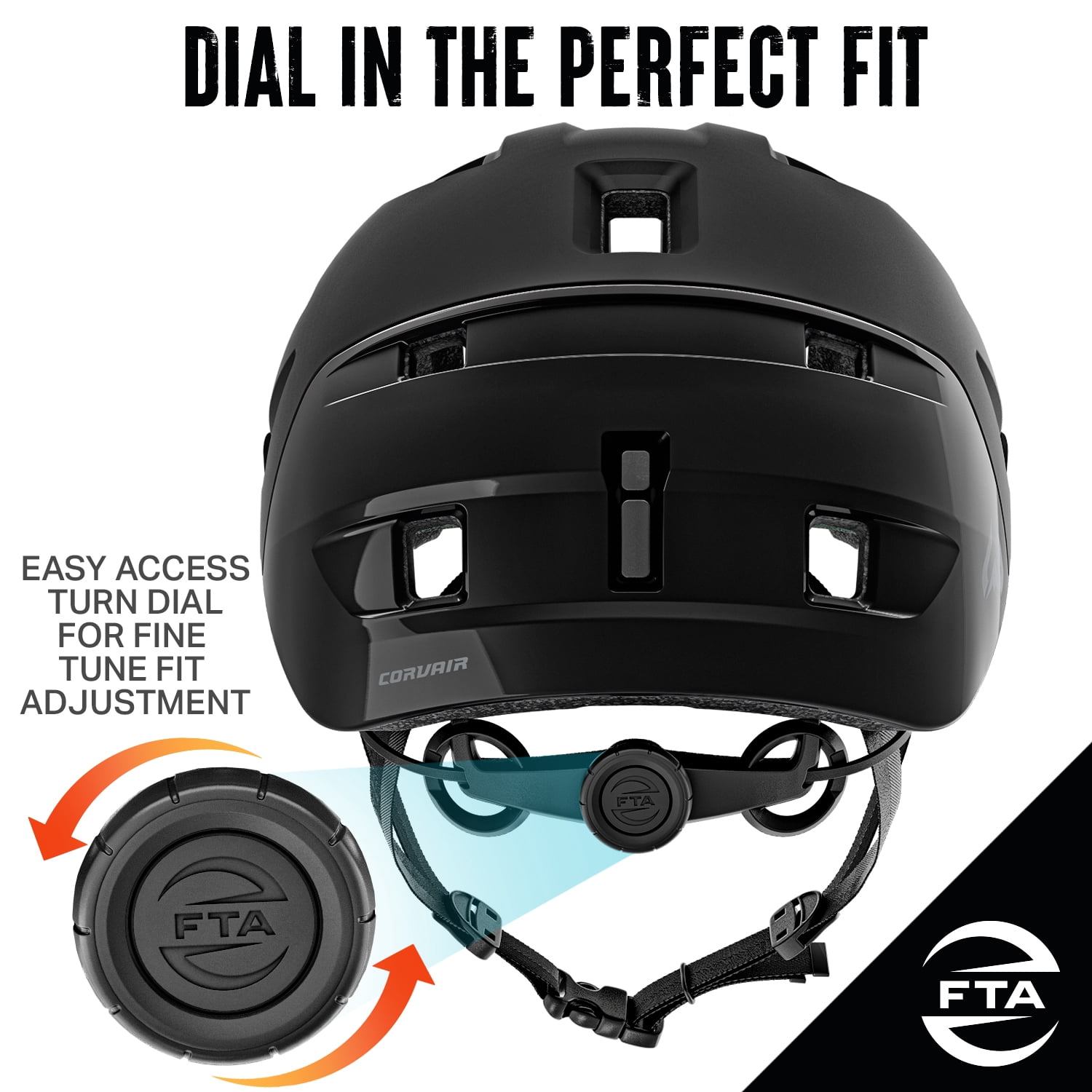 Wildhorn Corvair Mountain Bike Helmet, Large / XL, Black