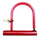 thumbnail image 2 of Road Bike U Lock Ciclismo D Locks Scooter eléctrico Bloqueo de rueda de rojo Cola Candado de seguridad para bicicletas, 2 of 8