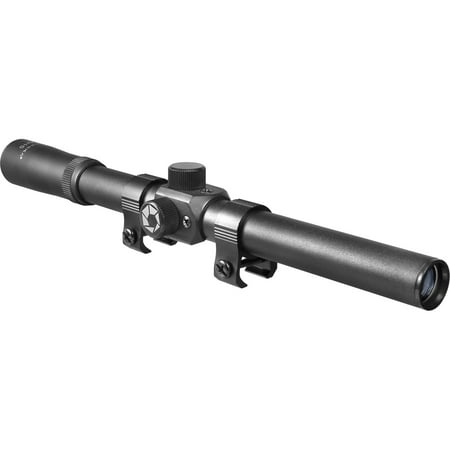 Barska Optics Rimfire Riflescope 3-7x20mm, 30/30 Reticle with Standard Rings, Matte