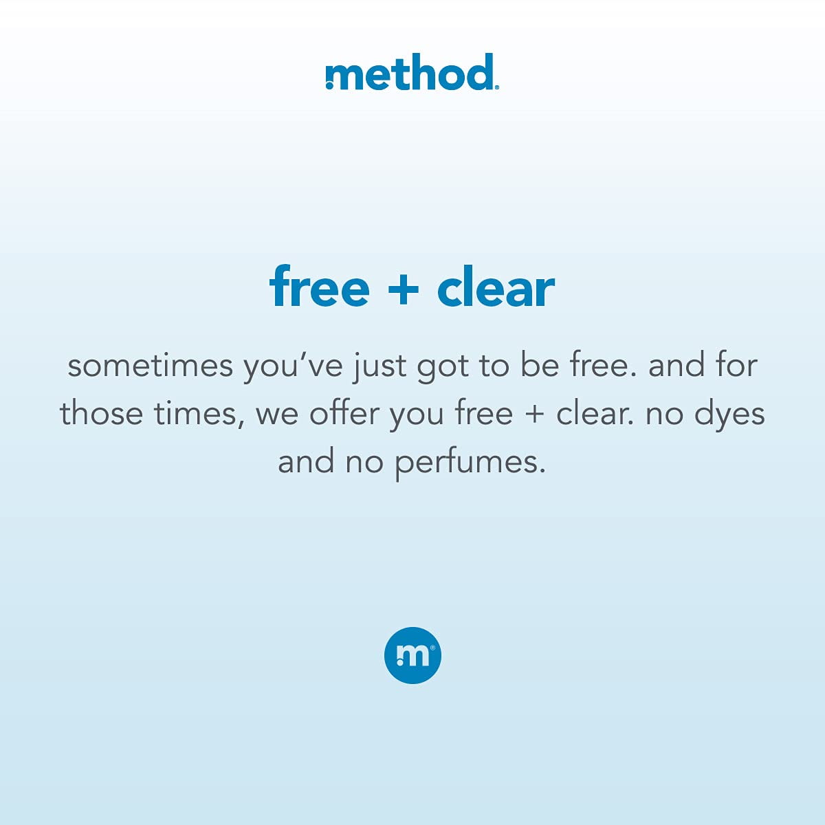 Method Liquid Laundry Detergent; Fragrance Free + Clear; Plant-Based Stain Remover; 66 Loads Per 53.5 Fl Oz Bottle; (Pack Of 1)