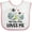 White and Pink, variant on Inktastic Zebra My Paw Paw Loves Me Boys or Girls Baby Bib