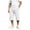 *White, variant on VBVC Men's Loose Fit Drawstring Sweat Shorts with Pockets, Casual Knee Length Stretchy Shorts For Men, Army Green , S-3XL