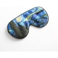 thumbnail image 1 of HAHDAXIA Tim&Tina 100% Silk Sleep Mask Comfortable,Super Soft Blindfold Eye mask Block Light for Sleeping,Shift Work,Naps with Carry Pouch Adjustable Strap (Night), 1 of 6
