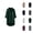 Dark Green, variant on Plus Size Blouse Linen – Locker sitzende Tunika Bluse 3/4‑Arm Casual Spring & Summer Blouses in XL Womens Loose Buttons Down Pocket Tops Solid Long Sleeve Shirt
