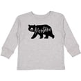 thumbnail image 3 of Inktastic Montana Black Bear Silhouette Boys or Girls Long Sleeve Toddler T-Shirt, 3 of 5