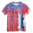 thumbnail image 4 of Ccpelsie Toddler Boy Girl 4th Of July Outfit Short Sleeve Independence Day T-Shirt Fourth Of July Clothes for Kids(Red,4-5 Years), 4 of 5