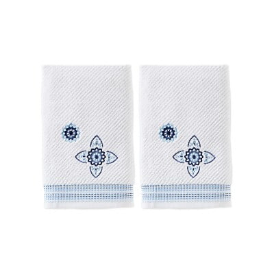 2pc Retro Camper Hand Towel Set White SKL Home 
