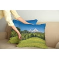 thumbnail image 3 of Ambesonne Scenery Throw Pillow Cover 2 Pack, Bavarian Alps Village, 18", Forest Green Fern Green, 3 of 6