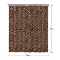 thumbnail image 5 of Brown and Black Leopard Print Shower Curtain 72"x84" ,Bathroom Decorative Shower Curtains Set with 12 Hooks,Modern Waterproof Washable Shower Curtain, 5 of 6