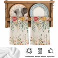 thumbnail image 5 of Watercolor Floral Kitchen Towels Set of 4, Spring Roses Eucalyptus Leaf Plants Beige Absorbent Dish Towels for Kitchen, Microfiber Hand Towel, Quick Drying Tea Towel for Cleaning Dishcloths, 5 of 7