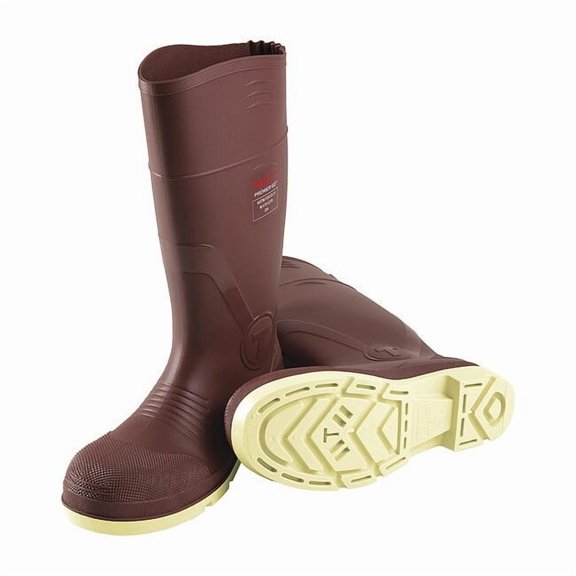 Men's Tall Rubber Boot, Composite Toe, 15" Height, Brick Red, 10 93255
