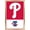 Gold Framed Version, variant on MLB Philadelphia Phillies - Logo 22 Wall Poster, 22.375" x 34"