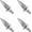Gray, variant on chasenew 4 PCS Spikes License Plate Screws for Car, Anti Theft Spike Shape Aluminum Car Plate Frame Fastenings Bolt, Cool Licence Plate Screw Set for Car Truck Motorcycle, Car Accessories Black