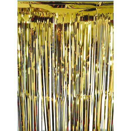 36 x 96 Gold  Foil Fringe Door Window Party  Decoration 