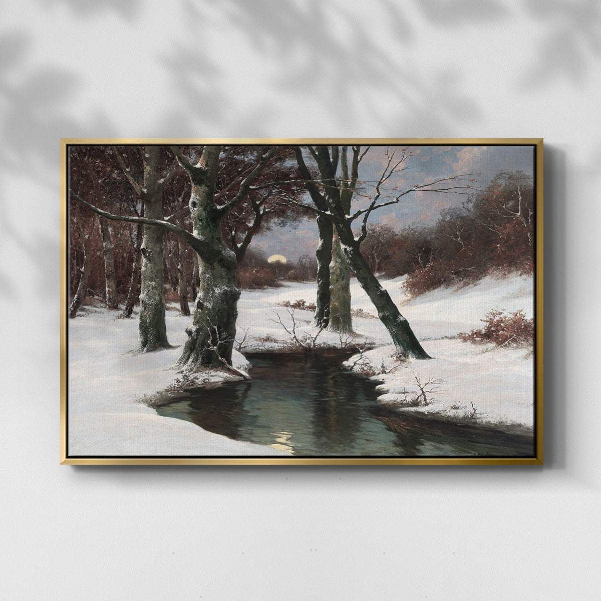 Vintage Landscape-CCLXXXV By Wexford Home Framed in Gold Wood Gallery Wrapped Canvas 17 in. x 25 in.