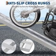 thumbnail image 4 of QinaQin 2 PC 60x12 in Aluminum Loading Ramp for Trailer, Silver, 4 of 7