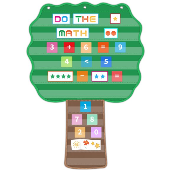 Gráfico de bolsillo ALSLEA Tree para aula, 42 x 73 cm, con 11 bolsillos