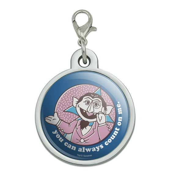 Sesame Street You Can Count on Me Chrome Plated Metal Pet Dog Cat ID Tag
