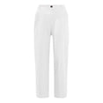 thumbnail image 4 of MSJUHEG Women'S Pants High Waisted Jeans For Women Womens Trousers Back Pants Elastic Waist Linen Pants Pants Linen Pants White 5Xl, 4 of 7