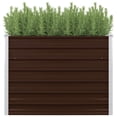 thumbnail image 5 of vidaXL Raised Garden Bed Patio Raised Flower Bed Galvanized Steel Planter, 5 of 21