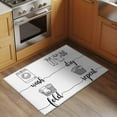 thumbnail image 3 of Laundry Room Bathroom Mats 2x3 FT,Non Slip Small Kitchen Mat,Cartoon Wash Dry Fold Repeat Simple Lines Art Washable Soft Backed Front Door Throw Rugs Indoor Outdoor Doormats for Entryway Sink, 3 of 8