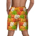 thumbnail image 2 of Lsque Mens Swim Trunks Cartoon Pumpkins Pattern - Bathing Suit Compression Liner - Beach Swim Shorts Swimwear - (S-3XL) - Stretch Quick Dry -Small, 2 of 9