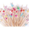 thumbnail image 1 of 120pcs Cocktail Picks Fancy Cocktail Toothpicks For Appetizers Picks Bamboo Cocktail Skewers For Appetizers Wedding Party Toothpicks Food Picks For, 1 of 5