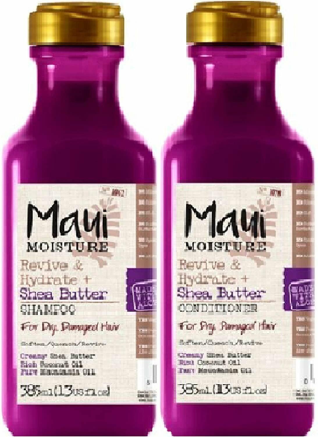 Maui Moisture Conditioner Shea Butter 13 Ounce Hydrate 385ml 2 Pack
