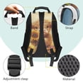 thumbnail image 4 of Yuyamidu Highland Cow Backpack for Kids Yellow Sunflowers Bookbag for Girls 12-14 Middle School Book Bags for 6Th Grade Teen Bookbags with Front Pocket & Side Pockets, 4 of 7