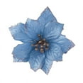 thumbnail image 1 of POINTERTECK 10pcs Christmas Tree Hanging Flower Christmas Decoration  Artificial Flower Holiday Ornament  Blue, 1 of 8