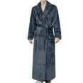 Gnurob Mens Fleece Robe, Soft Plush Bathrobes for Men, Men's Flannel