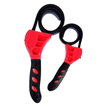 lanema Home Essential Rubber Strap Wrench Pair Adjustable & Easy to Use Strap Wrenches