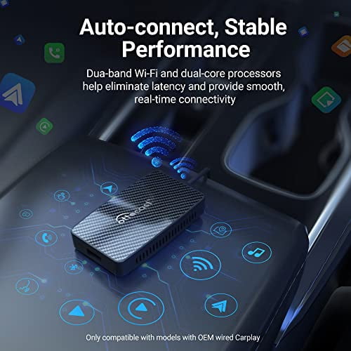 Ottocast Play2Video Wireless CarPlay Android Auto Adapter Built-in 2 Video  App Support for  Netflix TV Box 