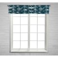thumbnail image 1 of ABPHQTO Patrón navideño Copos de nieve blancos Cortina de ventana Valance Rod Pocke 30x130 cm, 1 of 1