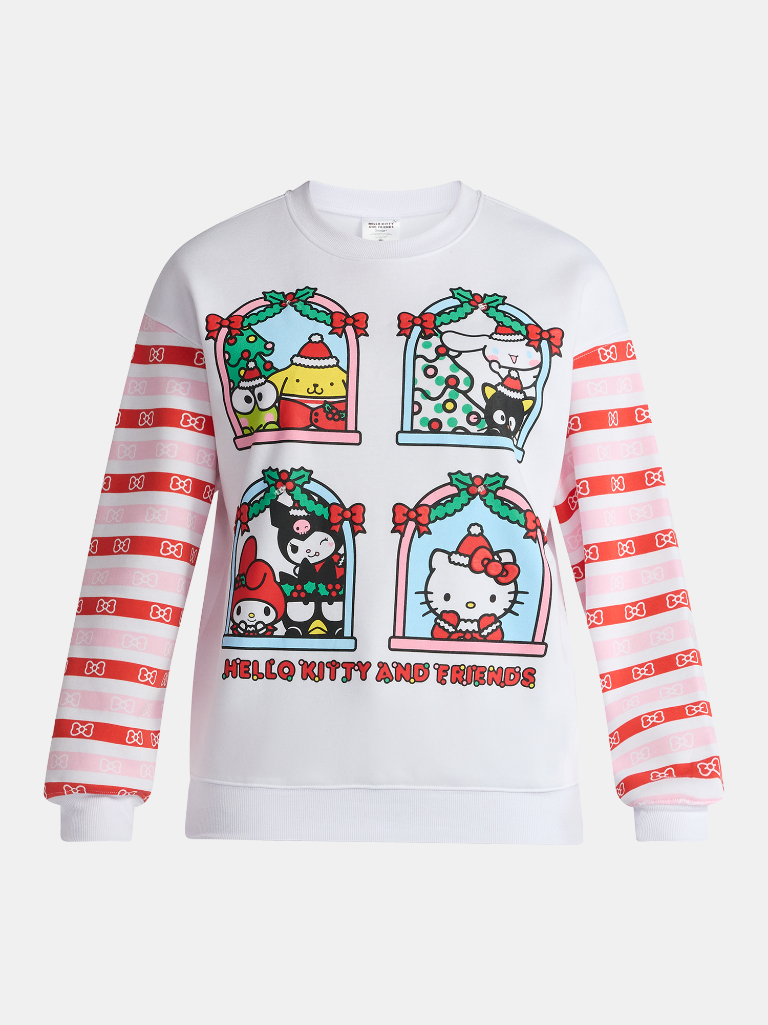 Hello Kitty and Friends Women's Light Up Christmas Graphic Sweatshirt with Long Sleeves, Sizes XXS-XXL