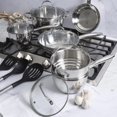 thumbnail image 3 of "Oster Ridgewell 13-Piece Stainless Steel Belly Shape Cookware Set<br>", 3 of 4