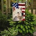 thumbnail image 2 of Indian Spitz Dog American Flag Garden Flag, 2 of 3