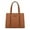 Brown, variant on Wrangler Double Compartment Tote Bag for Women Whipstitch Handbag, Black