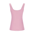thumbnail image 3 of UPPADA Women Sleeveless Scoop Neck Ribbed Tank Tops Solid Color Basic Slim Tanks Casual Fitted Cami Shirts,Tank Top for Women Pack Ribbed Pink,L, 3 of 6