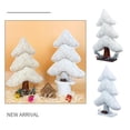 thumbnail image 4 of Navidad Plata Blanco Árbol De Navidad Artificial Decoraciones De Feliz Navidad Centro Comercial De Escritorio Decoración De Ventana Para Adornos De Navidad Cateissary HA043952-01, 4 of 6